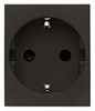 30208.G Linea Механизм розетки 1 гнездо с заземлением и шторками, черная Vimar (Италия) 30208.G - фото 636220