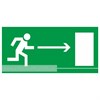 E03 «Направление к эвакуационному выходу направо», 150х300мм Фотолюминесцентный знак пожарной безопасности E03 - фото 636332