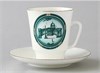 81.14123.00.1 Чашка с блюдцем кофейная 165 мл форма Майская рисунок Виды Санкт-Петербурга, ИФЗ 81.14123.00.1 - фото 636348