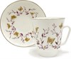 81.13735.00.1 Чашка с блюдцем ИФЗ Майская, Розовые веточки, 165мл, костяной фарфор, ИФЗ 81.13735.00.1 - фото 636352