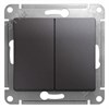 GSL001351 Glossa Механизм двухклавишного выключателя (сх.5), графит (уп.5шт.) Systeme Electric (Россия) GSL001351 - фото 636819
