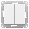 ATN001317 AtlasDesign Механизм кнопки двухклавишной без фиксации (сх.2), лотос (уп.5шт.) Systeme Electric (Россия) ATN001317 - фото 636986
