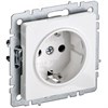BR-R11-16-K01 BRITE РС11-1-0-БрБ Механизм розетки 1 гнездо с заземлением, белый (уп.10шт.) IEK® (Китай) BR-R11-16-K01 - фото 637108