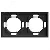49859 Эмили PFR00-5002-05 Рамка 2 поста, черный уголь, soft touch (уп.22шт.) STEKKER (Китай) 49859 - фото 637263