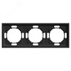 49860 Эмили PFR00-5003-05 Рамка 3 поста, черный уголь, soft touch (уп.15шт.) STEKKER (Китай) 49860 - фото 637264