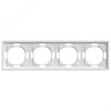 49887 Эмили PFR00-5004-01 Рамка 4 поста, белый фарфор, soft touch (уп.10шт.) STEKKER (Китай) 49887 - фото 637613